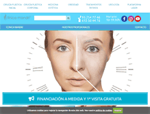 Tablet Screenshot of clinicamandri.com